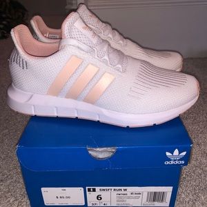 Adidas Women Swift Run White Sneakers